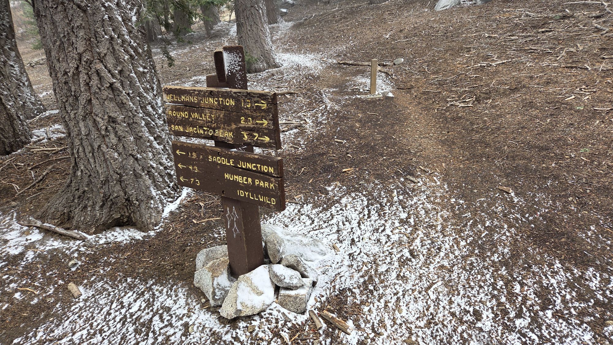Minor snow storm update 1st May 2026 – San Jacinto Trail Report